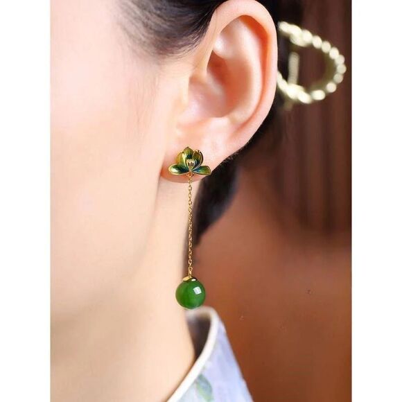 Crystal drop earrings M1002 - Picture 1 of 5